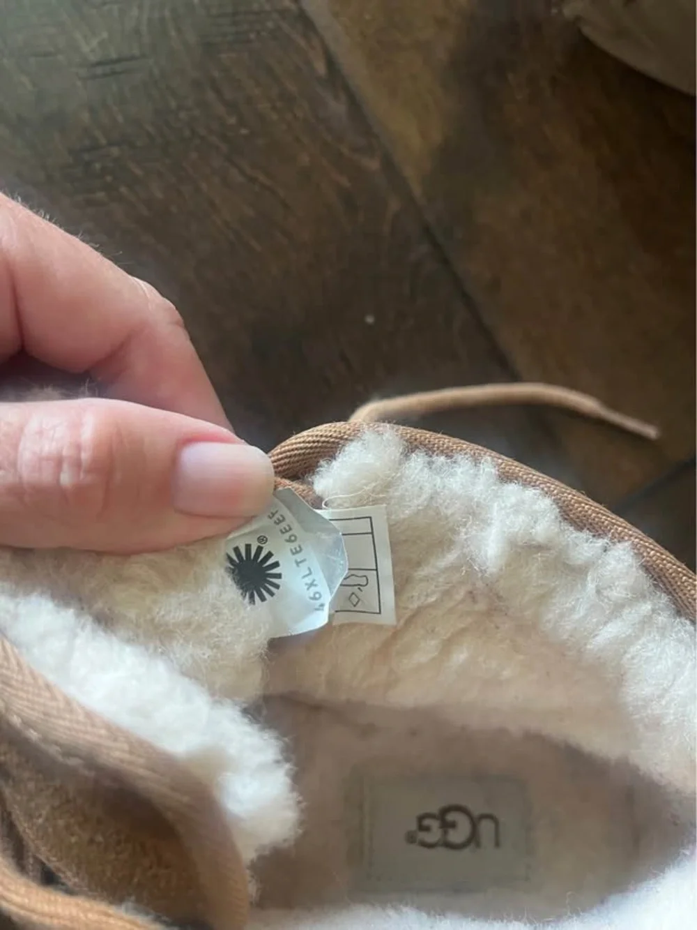 UGG Kids Suede Lace-Up Boots in Chestnut Brown